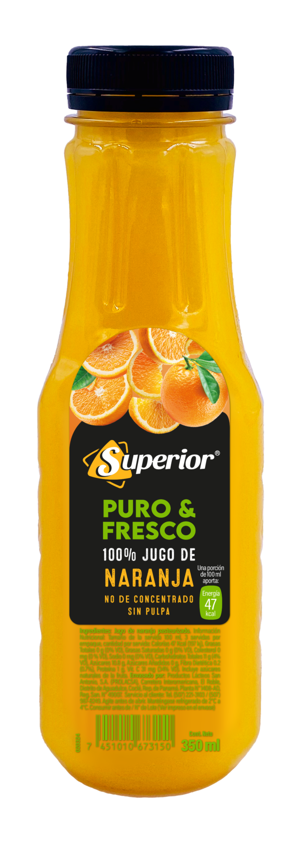 SUPERIOR JUGO DE NARANJA PREMIUM 350 ML (12 UNIDADES)