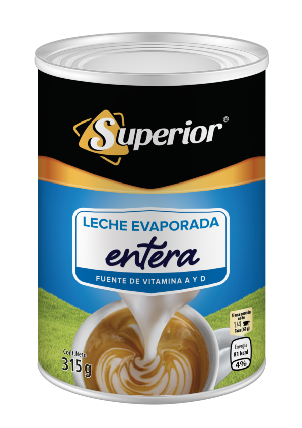SUPERIOR LECHE EVAPORADA 315 G (24 UNIDADES)