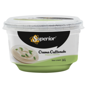 SUPERIOR CREMA CULTIVADA ( SOUR CREAM ) 220 GR ( 6 UNIDADES )